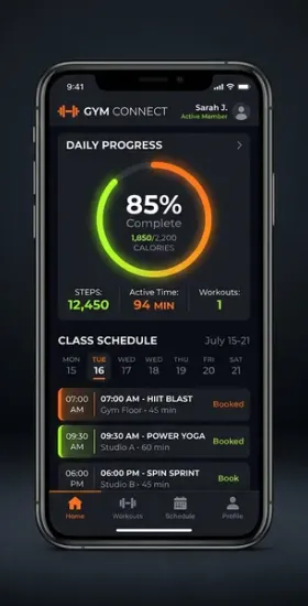 Gym App Mockup